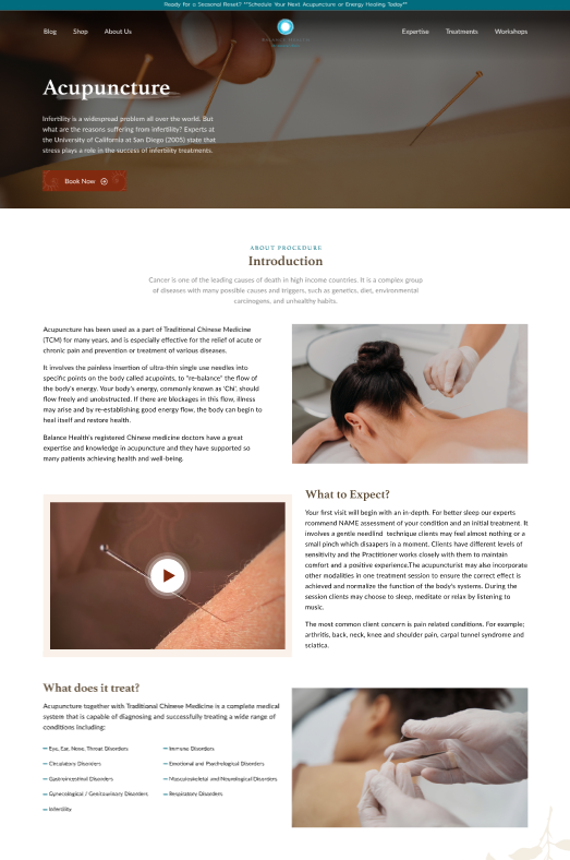 Balance Health Figma design