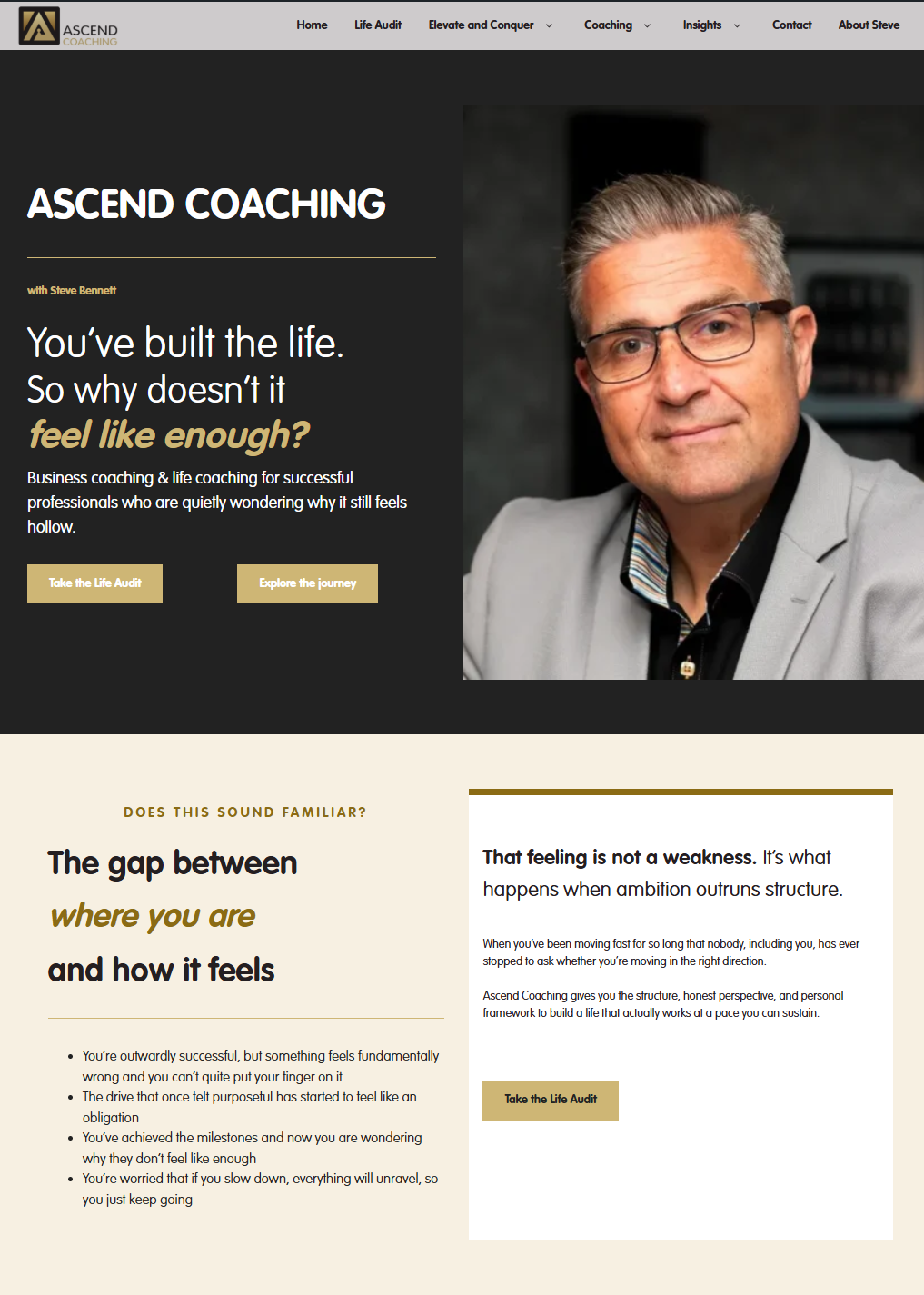 Ascend Coaching website